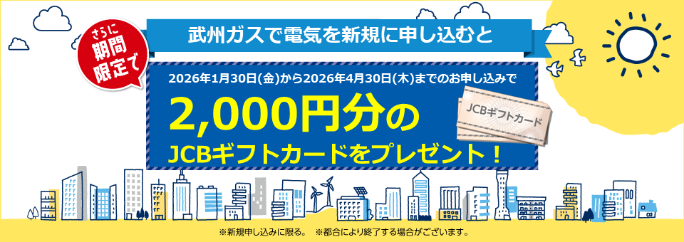 武州ガスの電気は新電力販売量第１位！顧客満足度第１位！